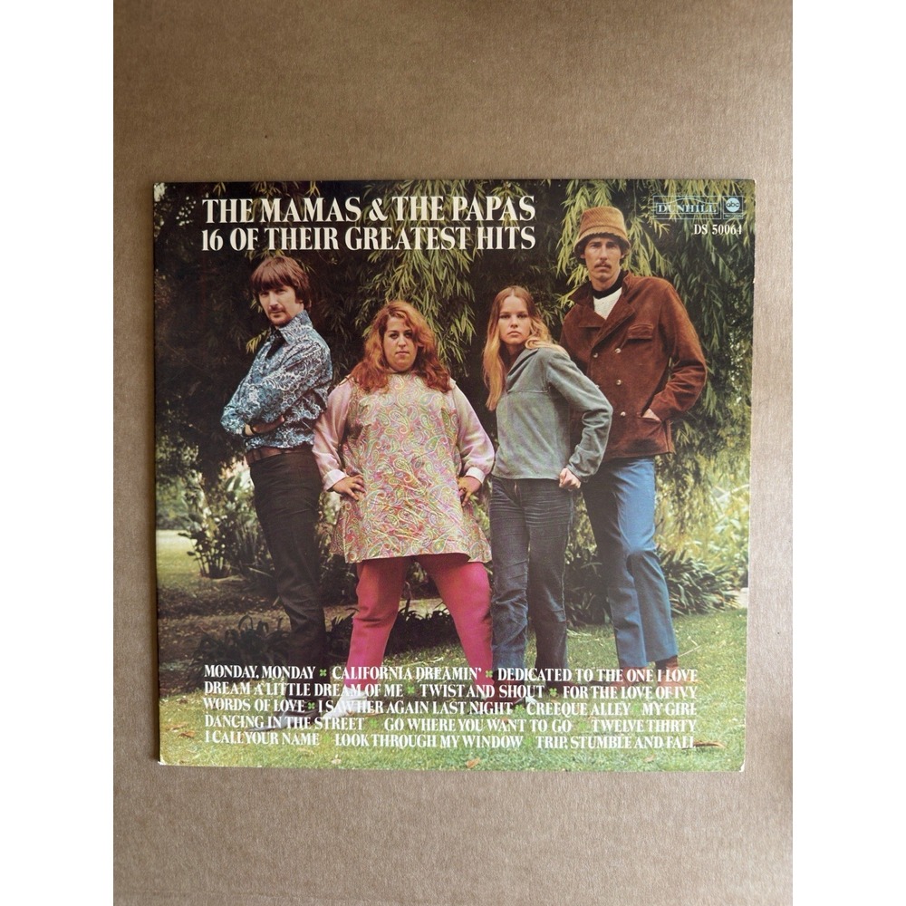 The Mamas & The Papas 16 Of Their Greatest Hits Vinyl LP 1969 Dunhill DS-50064